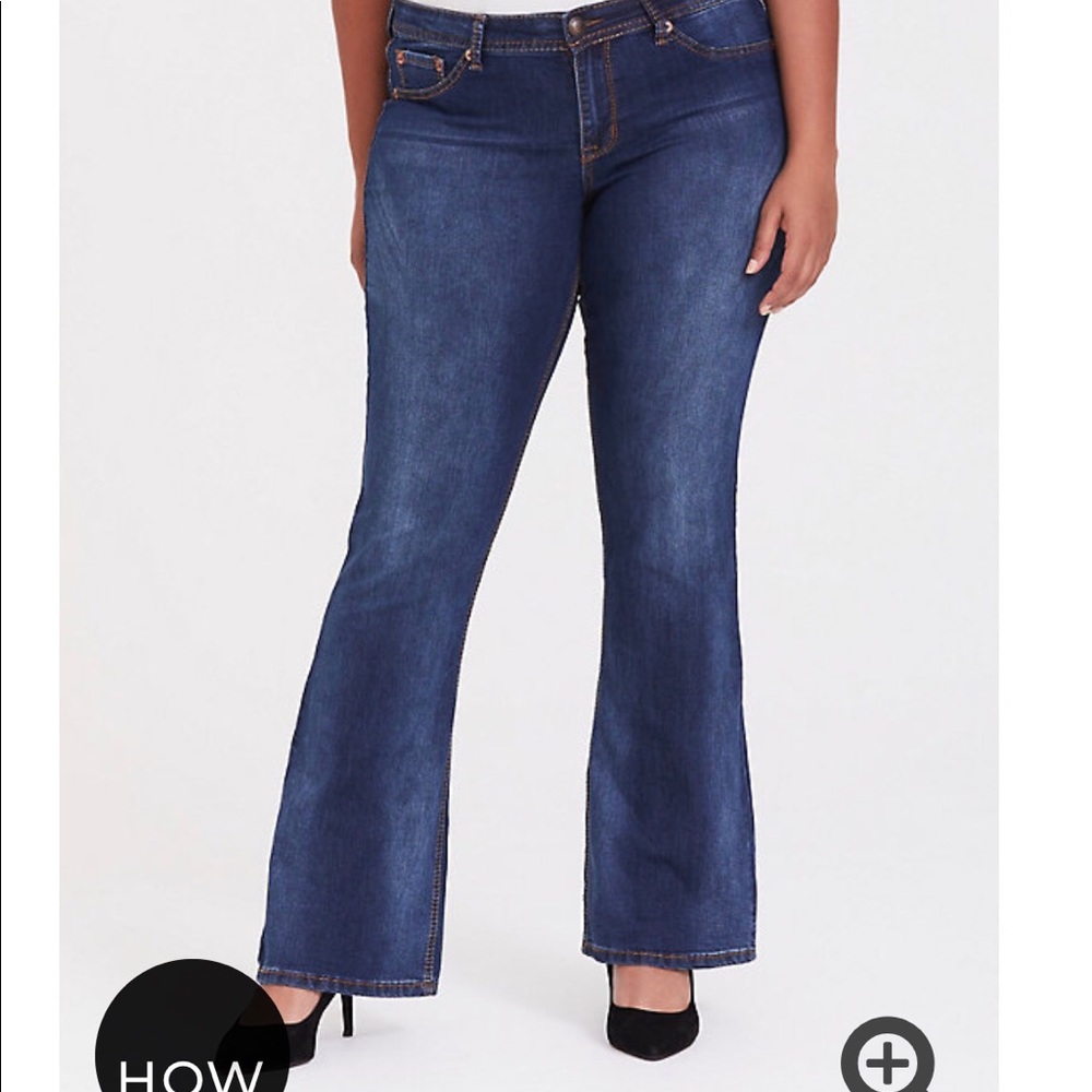 Torrid size 18 slim bootcut medium wash jean